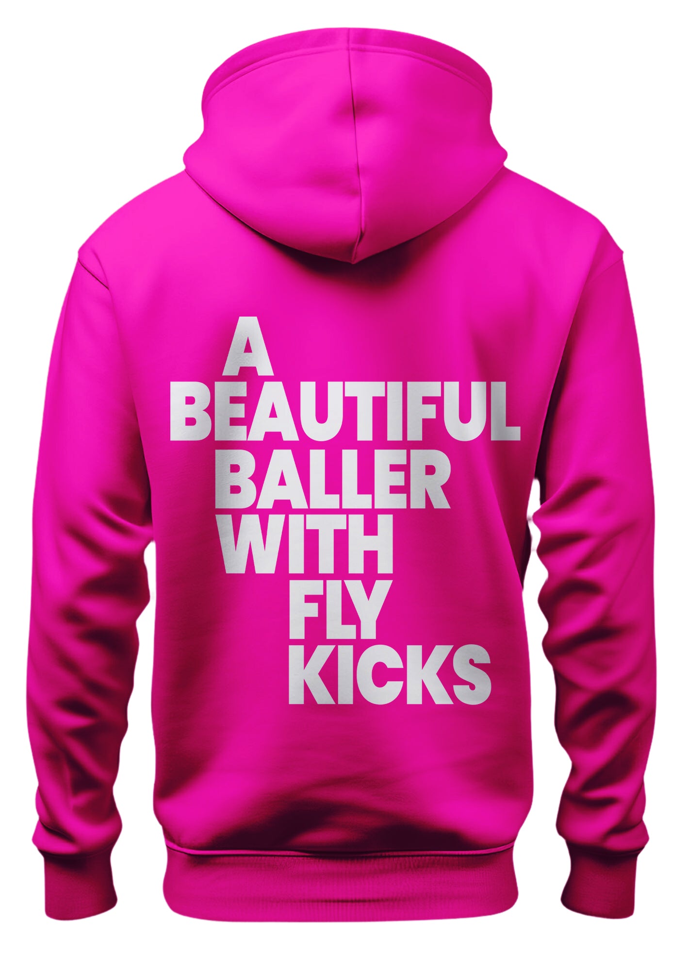 Beautiful Ballers........ "Fly Kicks" pink hoodie